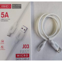 Шнур для заряджання смартфона J03
